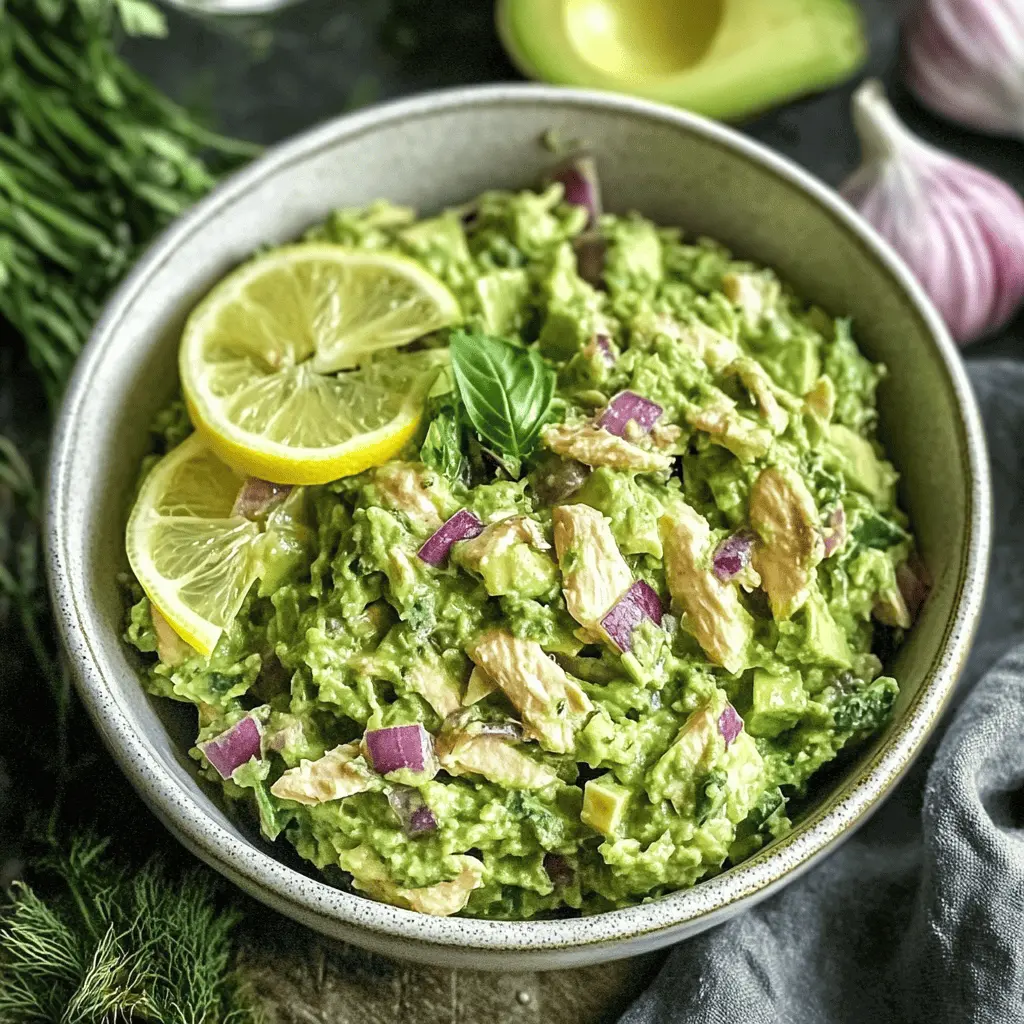 Green Goddess Chicken Salad: Fresh, Healthy & Ready in 10 Minutes 5 Green Goddess Chicken Salad in serving bowl