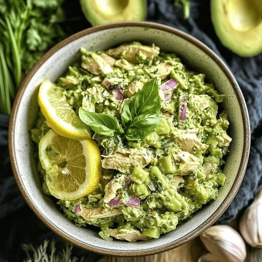 Green Goddess Chicken Salad: Fresh, Healthy & Ready in 10 Minutes 8 Green goddess chicken salad with recipe card