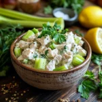 Round Swamp Farm Chicken Salad Recipe: Creamy, Flavorful, and Easy to Make 6 Round Swamp Farm chicken salad in rustic kitchen