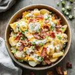Baked Potato Salad Recipe That’s Creamy, Cheesy & Crowd-Pleasing 5 Final baked potato salad recipe presentation