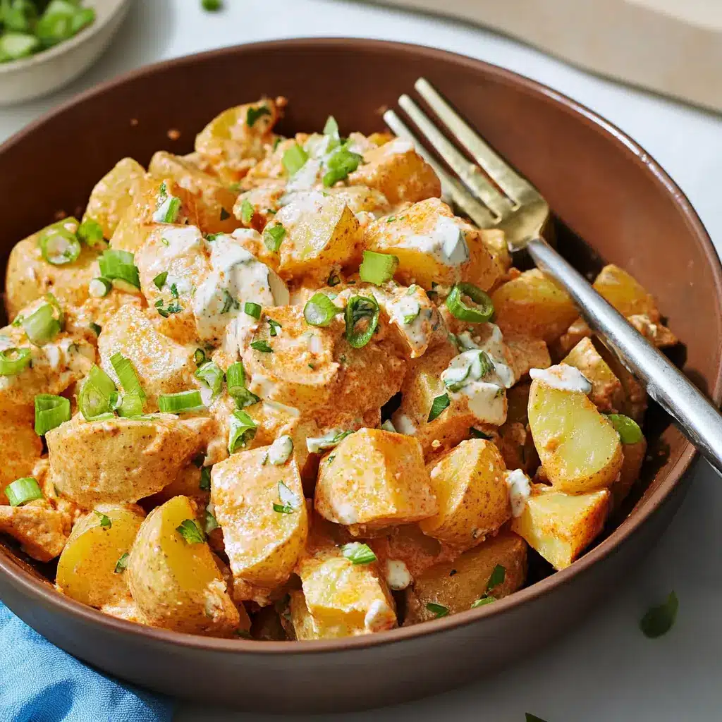 Buffalo Potato Salad: Bold Flavor Meets Classic Comfort 4 buffalo potato salad with blue cheese and celery