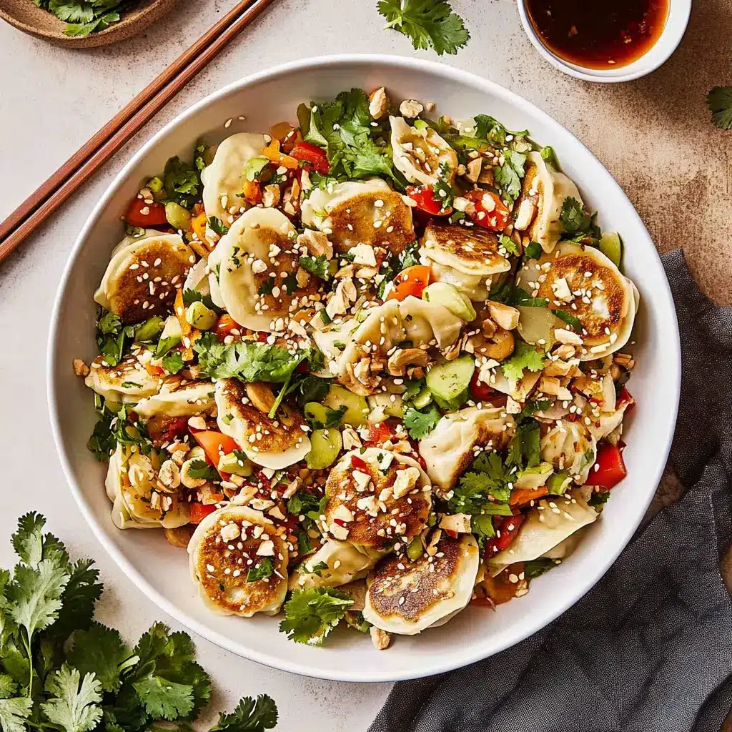 Crispy Dumpling Salad: Quick 15-Minute Dinner with Big Flavor 4 Crispy Dumpling Salad with Fresh Herbs