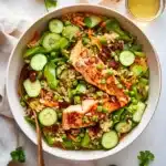 Crispy Rice Salad Salmon – A Flavorful & Healthy Meal 5 Recipe Card for Crispy Rice Salad Salmon