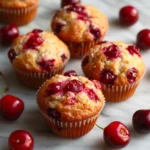 Fresh Cherry Muffins That Stay Moist and Juicy Every Time 5 Recipe card with fresh cherry muffins