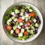 Lettuce for Greek Salad: A Fresh and Flavorful Twist 4 Greek salad recipe card with ingredients and instructions