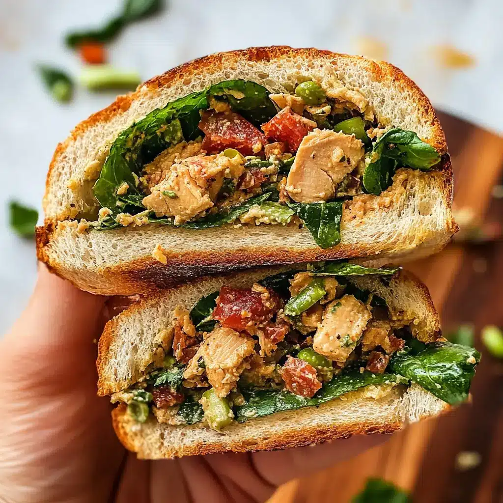 Marry Me Chicken Salad Sandwich – A Flavorful Twist on the Classic Chicken Salad 4 Marry me chicken salad sandwich with creamy sauce and fresh herbs.