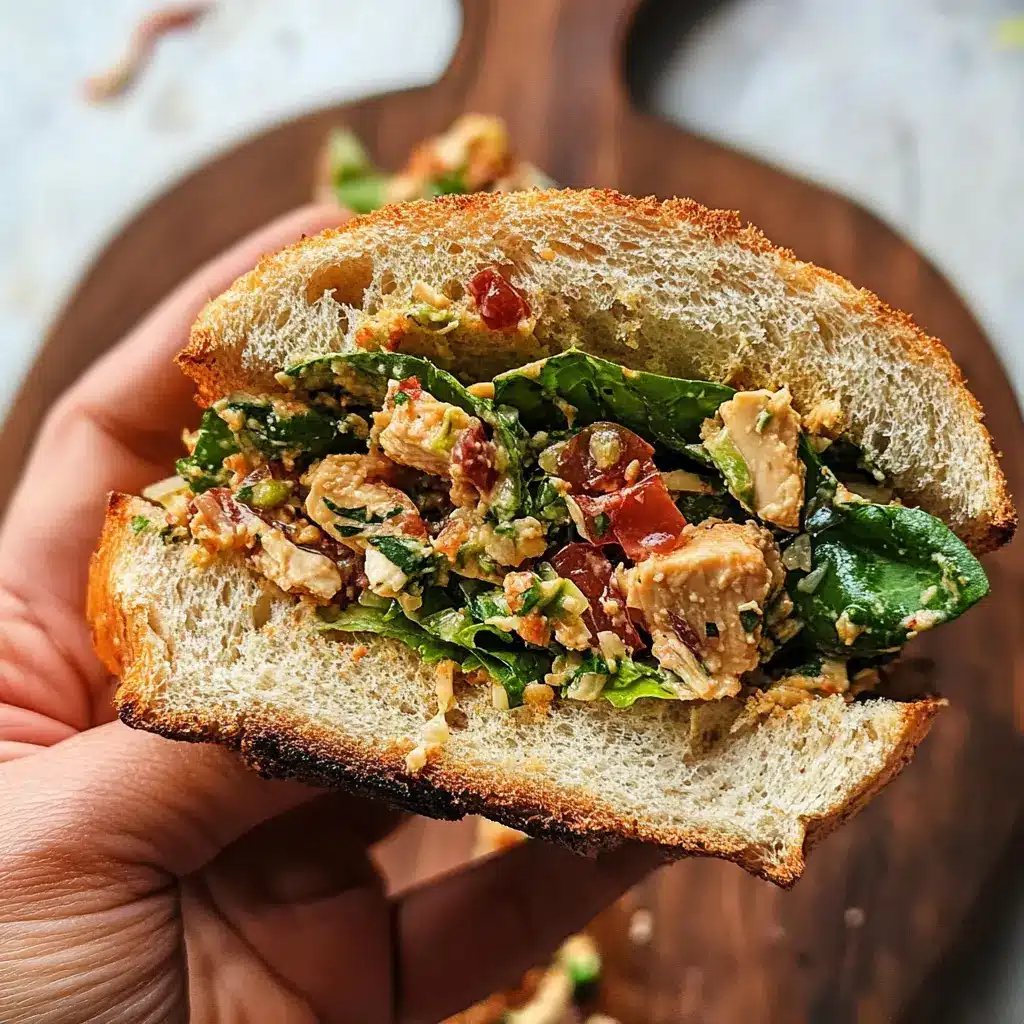 Marry Me Chicken Salad Sandwich – A Flavorful Twist on the Classic Chicken Salad 6 Marry me chicken salad sandwich recipe card with step-by-step instructions.