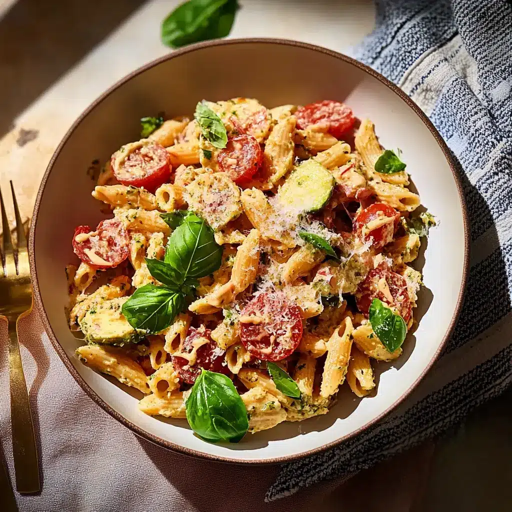 Marry Me Pasta Salad: A Creamy Twist That Wins Hearts Every Time 4 marry me pasta salad in white bowl with fresh herbs and cheese