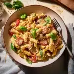 Marry Me Pasta Salad: A Creamy Twist That Wins Hearts Every Time 5 marry me pasta salad in clean recipe card layout