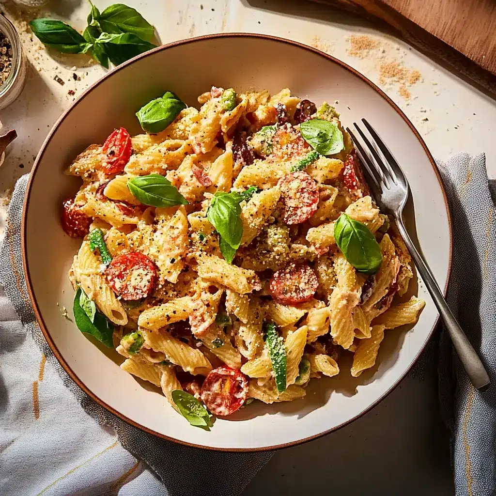 Marry Me Pasta Salad: A Creamy Twist That Wins Hearts Every Time 6 marry me pasta salad in clean recipe card layout