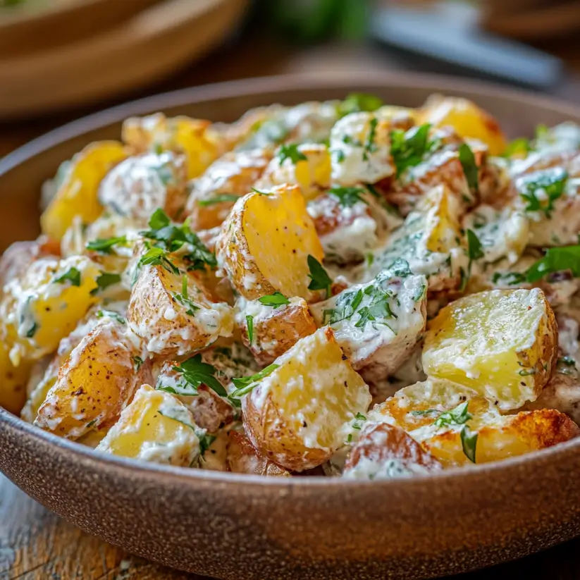 Crispy Smashed Potato Salad: A Delightful Twist on a Classic 6 Recipe card for crispy smashed potato salad