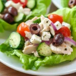 Greek Chicken Salad Lettuce Wraps: A Fresh, Flavorful Meal 5 Recipe card for Greek Chicken Salad Lettuce Wraps