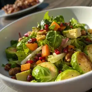 Fresh Brussels Sprout Salad Recipe – Perfect for Healthy Dinners & Holiday Gatherings! 1 Fresh Brussels Sprout Salad Recipe – Perfect for Healthy Dinners & Holiday Gatherings!