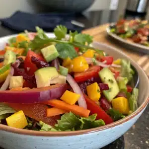 Colorful Salad Fingers – Fresh and Healthy Salad Recipe with Avocado and Mango! 1 salad fingers