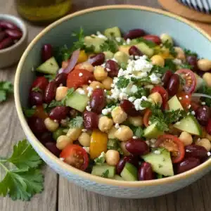 Dense Bean Salad Recipes: Hearty, Nutritious, and Flavorful 1 Mediterranean Bean Salad