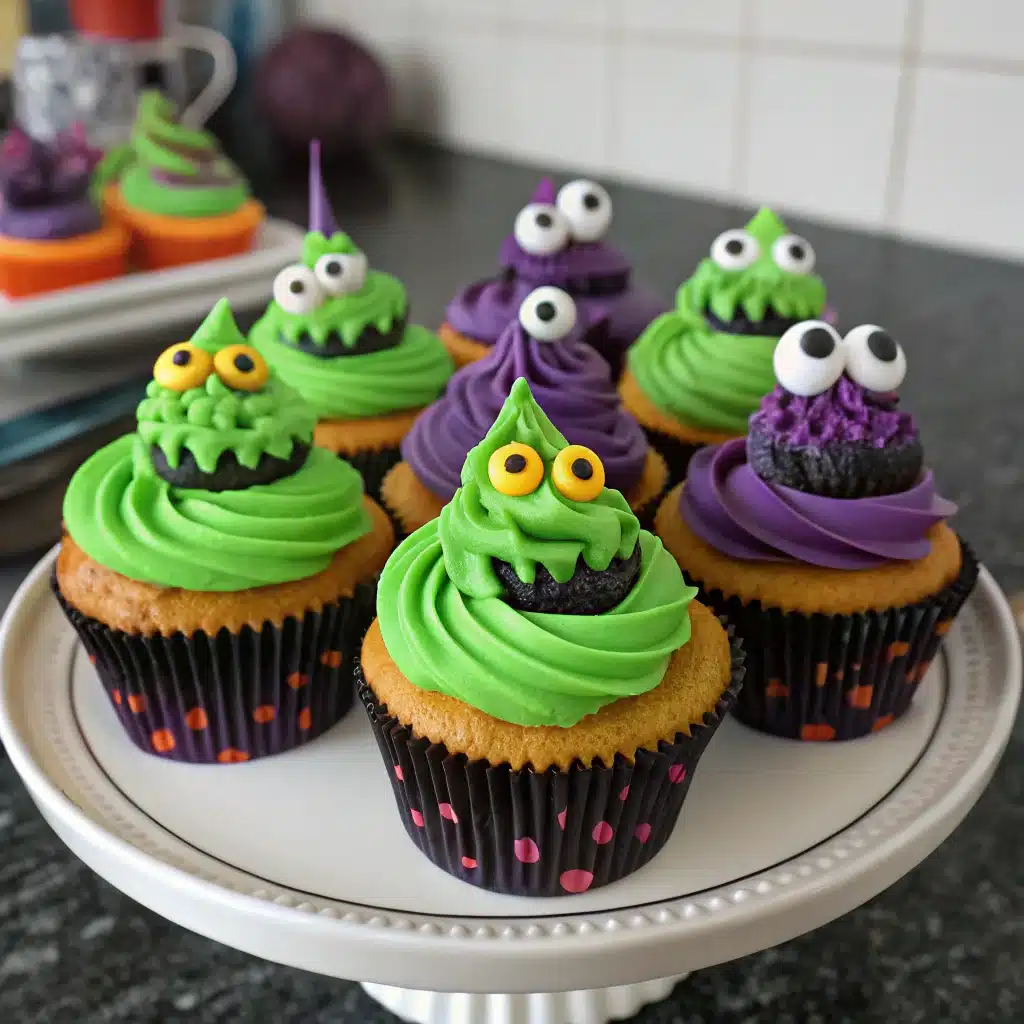 monster cupcakes