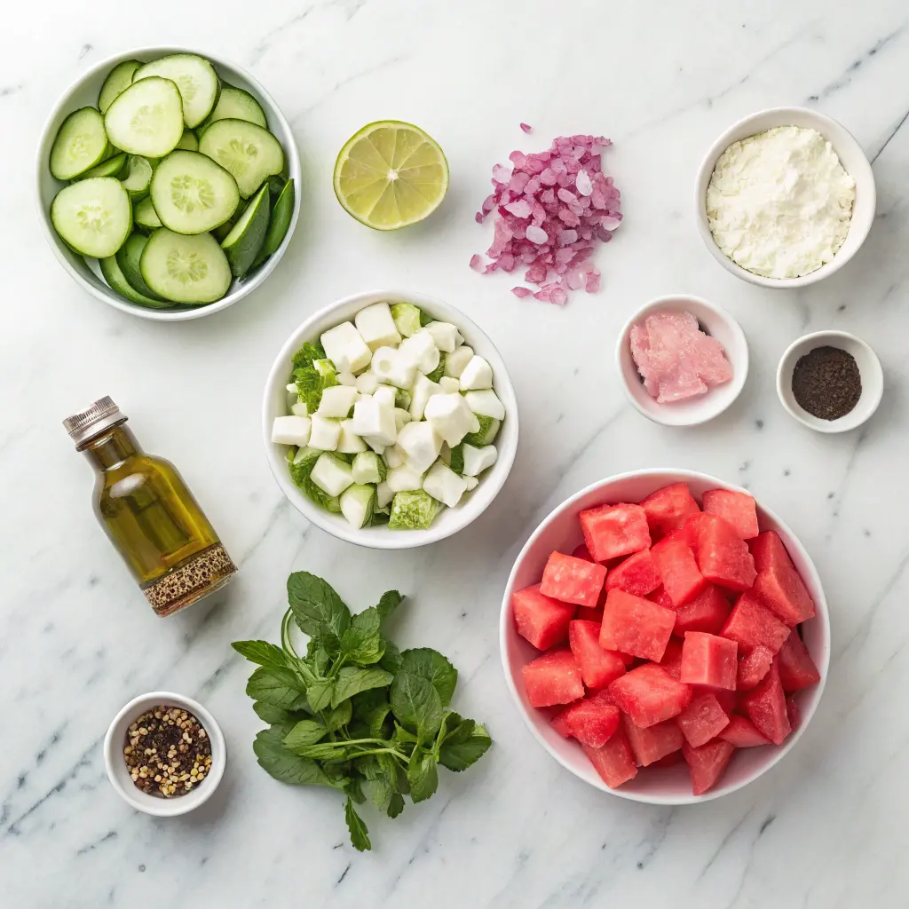 Watermelon Salad Recipe: Quick, Fresh & Flavorful Summer Favorite 3 ingredients for watermelon salad recipe