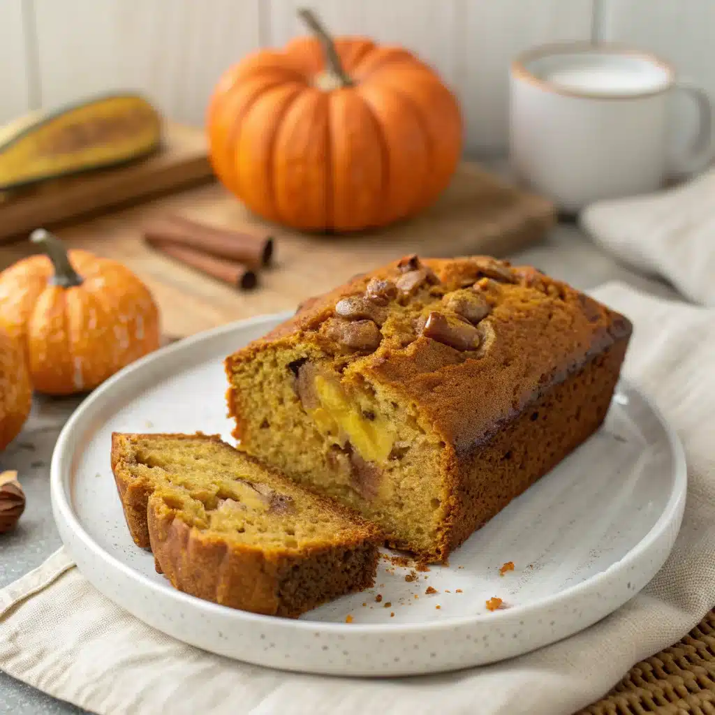 Pumpkin banana bread